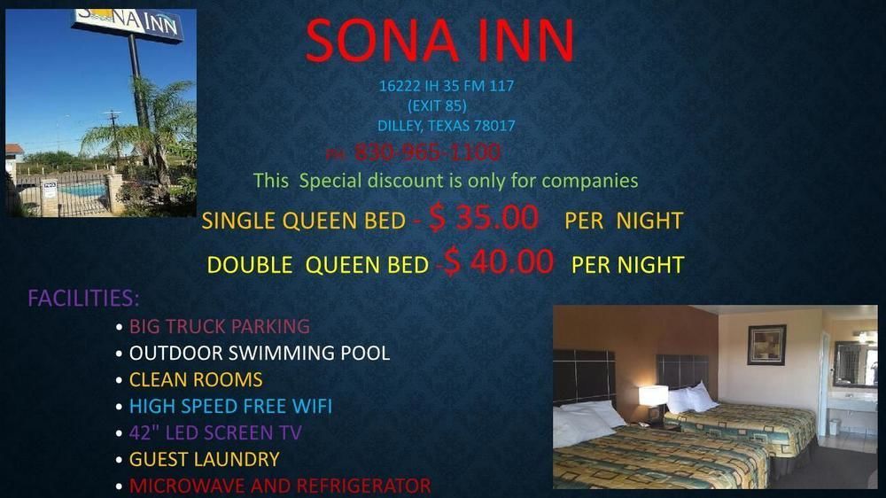 Sona Inn Dilley Exteriér fotografie